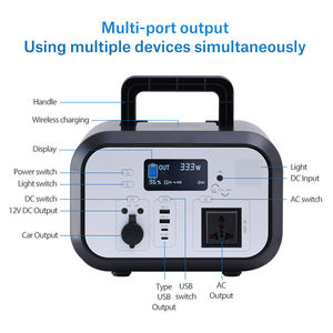 Portable Power Station Generator 600WH with 200W Foldable <b>Solar</b> <b>Solar</b> Powered MPPT Controller for Outdoor Use - Product Image 4