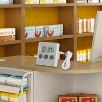 Thermomètre numérique pour réfrigérateur, congélateur et chambre froide avec alarme de température