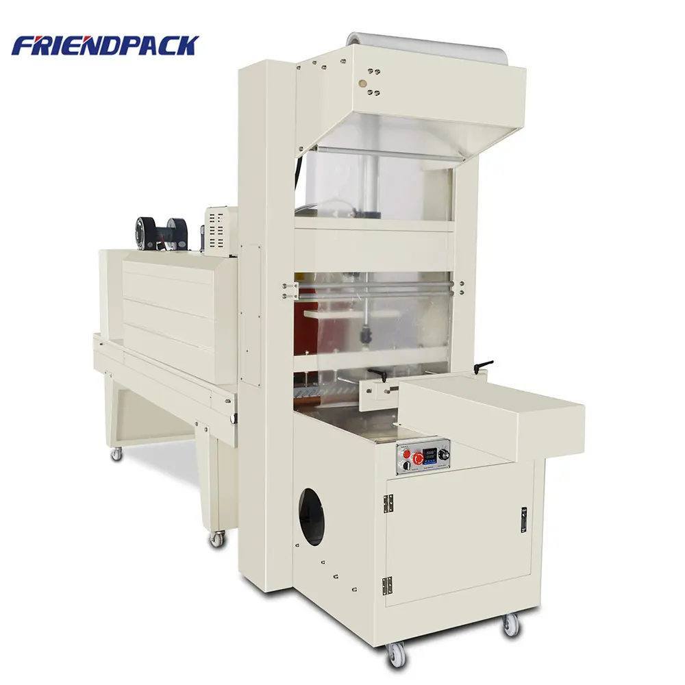 Self-supplied automatic cuff shrink packaging machine  semi-automatic shrink film packaging machine  plastic packaging machine