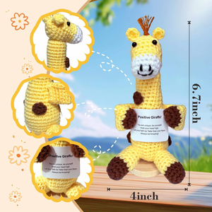 Muñeco de Ganchillo Hecho a Mano de <span class=keywords><strong>Mapache</strong></span> Positivo, Regalo Animal, 120 Estilos, Muñeco de Patata Tejido Inspirador, Otras Manualidades - Product Image 5