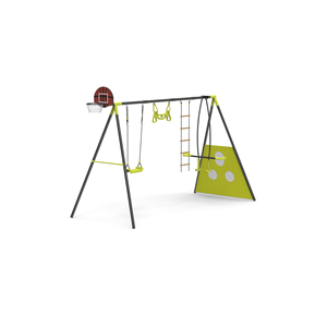 XNS037 Conjunto de Balanço <span class=keywords><strong>6</strong></span> em <span class=keywords><strong>1</strong></span> para Quintal, Balanço Externo de 2,2M com Tabela de Basquete, Balanço para Bebês - Product Image 6