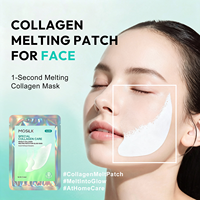 Masque de collagène fondant hydrosoluble pour soins de beauté, patch liftant au collagène, masque en feuille pour joues et visage sec, matériau OEM