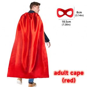 Cape et masque en satin personnalisés avec logo pour adultes et adolescents, costume pour cosplay, Halloween, fête d'anniversaire scolaire - Product Image 4