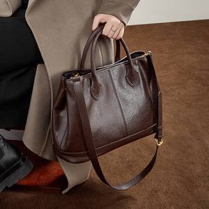 Bolsos de mano de cuero genuino de alta calidad para mujer, bolso escolar, bolso de hombro moderno, de gran capacidad, bolsos de diseño para dama - Product Image 2