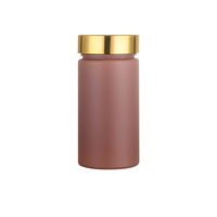 Bouteille en plastique PET cylindrique de 150 ml sans BPA, couleur personnalisée, avec bouchon à vis pour contenants de lotion cosmétique et de produits de santé