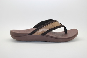 Infradito con supporto per arco marrone <span class=keywords><strong>sandali</strong></span> da uomo ortopedici Unisex con piedi piatti - Product Image 3