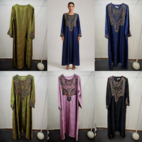 Ensemble Robe Gilet et Hijab Artistique Crème à Manches Longues pour Femme, Style Modeste, Patchwork, Deux Pièces, Vente en Gros, Fournisseur de Boutiques