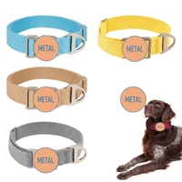 Collier de chien réglable avec boucle en métal à dégagement rapide, collier tactique léger pour toutes les races, pour l'entraînement, la marche et la course