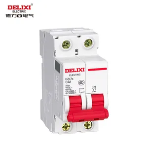 Delixi Electric Brand Quality 2P C25 AC MCB DZ47S Miniature Circuit Breaker