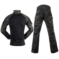 Combinaisons et uniformes tactiques de combat camouflage noir CP