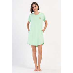 เดรสทรงทูนิค คอโอ แขนสั้น สำหรับผู้หญิง ดีไซน์หรูหรา มีกระเป๋าทรงรี ไซส์พลัส ความยาวระดับเข่า ลายเรียบ เหมาะสำหรับใส่ไปเที่ยวคลับ มีไซส์ XS - Product Image 4