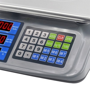 Veidt Weighing Commercial Electronic Pricing Scale Vegetable and Fruit Selling Watermelon Small Platform 14191-4066F Commercial - Product Image 2
