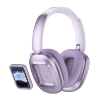 Headphone Nirkabel Over-Ear Terlaris, Daya Tahan Baterai Ultra-Lama, Latensi Rendah, Peredam Kebisingan Aktif, Cocok untuk Olahraga dan Perjalanan, Berbahan Metal