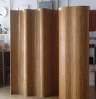 Nouvelle cloison de bureau en bois de style japonais, écran pliant moderne pour séparation de pièce, cloisons de bureau