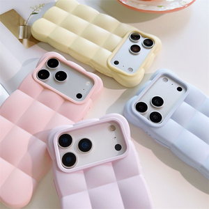 Coque DIY TPU Nouvelle Tendance pour iPhone 18 17 Pro Max, Effet Nuage 3D, Toucher Doux, Couverture Intégrale, Antichoc, Couleur Unie Mignonne - Product Image 2