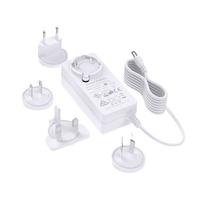 Adaptateur secteur 12V 5A pour produits LCD, certification GS SAA, normes de prises UK/US/EU, câble de 1,5 m