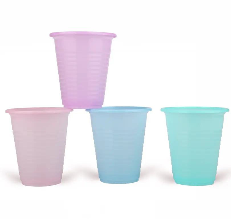 4oz أكواب بلاستيكية للاستخدام لمرة واحدة ، 4 أونصة صغيرة واضح/الملونة مثالية ل يسكي ، الشرب تذوق كوب