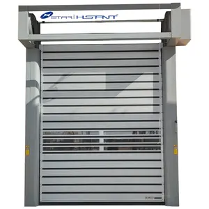 Industrial Automatic Spiral Aluminum Metal Thermal Insulated High Speed Fast Acting Rapid Rise Overhead Roll Up Door