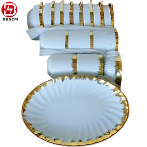 Service de vaisselle en céramique blanche écologique, directement de l'usine, assiettes et bols en porcelaine personnalisables, vente en gros à <span class=keywords><strong>prix</strong></span> abordable - Product Image 2