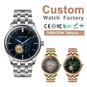 Montre de luxe pour homme, acier inoxydable 316L, mouvement mécanique Miyota 82S5 de haute qualité, 42 mm, cadran ajouré, montre automatique minimaliste - Product Image 2