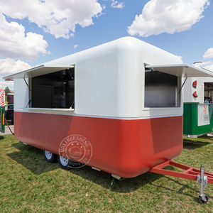Cuisine moderne complète camion alimentaire mobile fourgonnette deuxième échantillon main BBq Pizza chariot de crème glacée fabriqué en aluminium durable en fibre de verre restauration rapide - Product Image 1