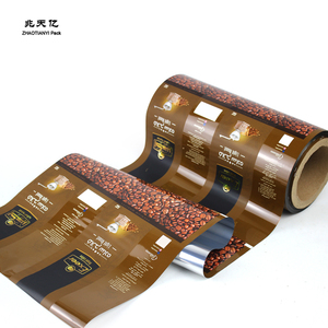 Rollo de película de plástico de grado alimenticio para café, bolsas de piruletas para aperitivos, rollo de película de embalaje laminado de plástico flexible impreso personalizado - Product Image 2