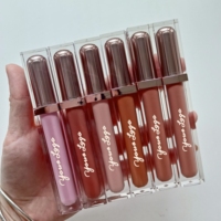 Fournisseurs en Gros de Maquillage Cosmétiques Gloss à Lèvres Marque Blanche Logo Personnalisé Gloss Transparent Végane Résistant à l'Eau