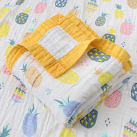 Serviette de bain en mousseline de coton pour nouveau-né, imprimé animal, haute densité, antimicrobienne, séchage rapide, hypoallergénique, pour le soin du bébé, utilisation en salle de bain