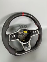 Volant de direction de voiture en fibre de carbone YLD pour VW Volkswagen Golf GTI7 MK7.5 Jetta Passat Golf 6 Touareg Golf 7 Volant sport