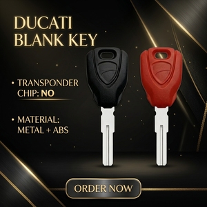 Llave de Motocicleta Compatible con <span class=keywords><strong>Ducati</strong></span> <span class=keywords><strong>Monster</strong></span> 696 796 795 899 959 1098 1199 1299 Multistrada MTS950, Llave con Chip Desmontable - Product Image 1