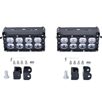Kit d'éclairage externe LED fin en aluminium pour moto avec 8 lentilles et support de montage réglable pour deux-roues 12-50V – Amélioration de l'éclairage