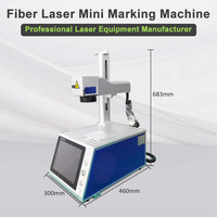 Personnalisé Nouveau Plastique Pcb Métal Logo Photo Fibre Imprimante Laser Portable Mini Fibre Laser Machine De Marquage Avec Ordinateur Intégré