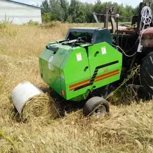 Penjualan Langsung dari Pabrik Lebih Murah Jaring Jerami Bulat Alfalfa Baler Mesin Silage Bundar Baler untuk Dijual