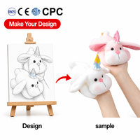 Jouets en peluche personnalisés OEM, lapin rose mignon, porte-clés en peluche, animaux en peluche pour sac, cadeau d'anniversaire pour enfants