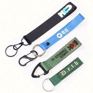 High Quality Sublimation Printed Wrist Lanyard With Eagle Mouth Buckle USB Short Strap Lanyard With Logo <b>Custom</b> <b>Keychain</b> - Product Image 5