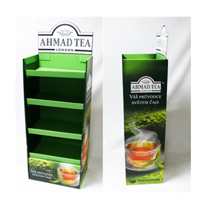 Kantung teh baru laris Tampilan berdiri gratis desain kustom baru promosi kualitas tinggi kantong teh daur ulang berdiri pajangan