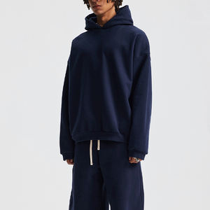 Sweat-shirt surdimensionné de haute qualité 100% coton 400 g/m², streetwear, logo personnalisé, impression en relief - Product Image 3