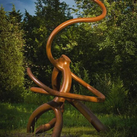 Statue extérieure en bronze de grande taille, prix avantageux, conception personnalisée gratuite, sculpture abstraite en bronze durable de qualité supérieure pour la décoration extérieure