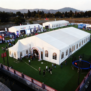 Tente de réception extérieure en alliage d'aluminium pour le marché africain, <span class=keywords><strong>grande</strong></span> tente événementielle ignifuge blanche certifiée CE pour mariages et fêtes, à vendre - Product Image 4