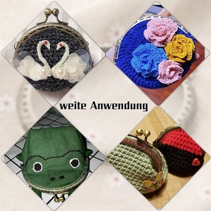 Cadre de sac à main, serrure de baiser en métal, fermoir à pression de boule de <span class=keywords><strong>monnaie</strong></span> d'arche de ton pour l'embrayage en cuir bricolage poignée sac <span class=keywords><strong>couture</strong></span> Quilting Craft - Product Image 5