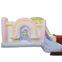 Château gonflable arc-en-ciel gonflable avec toboggan Château gonflable arc-en-ciel en PVC