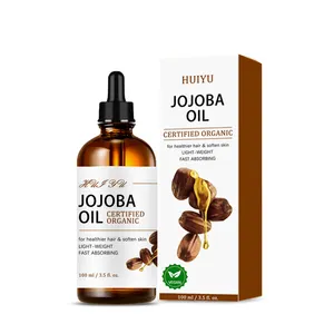 Aceite esencial de jojoba para el cuidado del cuerpo prensado en frío orgánico OEM de fábrica aceite de jojoba puro para el cuidado de la piel saludable para la piel y el cabello