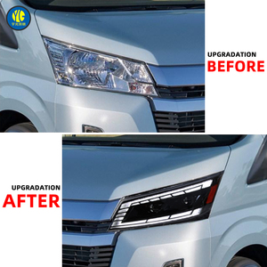 YU GUANG для Toyota Hiace <span class=keywords><strong>300</strong></span> 2019 2022 автомобильные аксессуары Фары в сборе передние светодиодные фары модернизировать прочный головной свет - Product Image 3