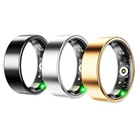 Anneau intelligent élégant pour la santé, en acier inoxydable, surveillance de la fréquence cardiaque et du sommeil, étanche IP68, contrôle par application, GPS, télécommande, iOS