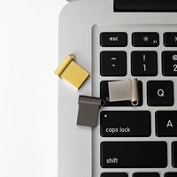 SUNKANGKIE Nuevo Paquete de 5 Mini Memorias USB 2.0 de Metal, 32GB/64GB/128GB, Garantía de 3 Años