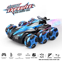 Voitures RC de cascades AiJH à 6 roues, voiture RC de cascades avec pulvérisation, rotation à 360 degrés, drift, voitures RC double face, jouets télécommandés