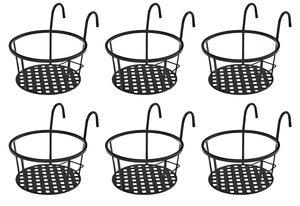 Modern Hanging Metal Flower Pot Holder with Powder Coated Finish Durable <b>Circular</b> Design Customizable Capacity & Weight - Product Image 1