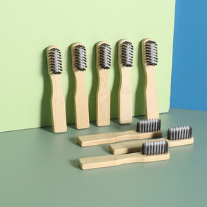 Biodégradable Eco Mini 8cm Bambou Brosse À Dents Vegan Logo Personnalisé Pour Voyage <span class=keywords><strong>Camping</strong></span> Promotion - Product Image 4