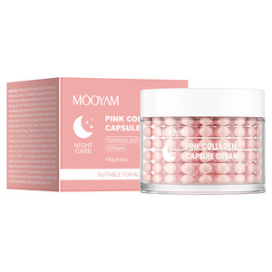 Crème en capsules de collagène rose MOOYAM 140g Soin de nuit Acide hyaluronique Niacinamide Raffermissant Hydratant <span class=keywords><strong>Anti</strong></span>-âge Gel pour le visage - Product Image 5