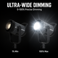 FY-300X 300W Lumière de photographie COB Ra 96+ CRI élevé pour la cinématographie, qualité professionnelle, contrôle par application